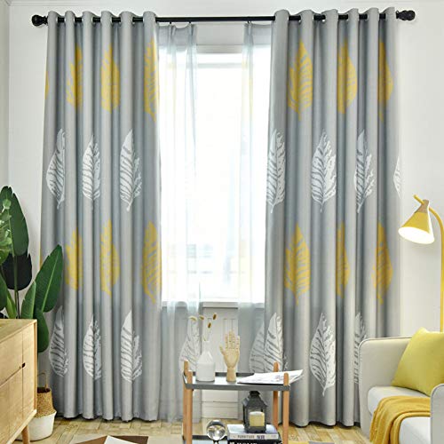 WPCASE VorhäNge Blickdicht VerdunklungsvorhäNge Verdunkelungsvorhang Blickdichter Vorhang VorhäNge Wohnzimmer VorhäNge Schlafzimmer Vorhang Schlafzimmer Curtain Vorhang Gardine 100X270,Gray von WPCASE