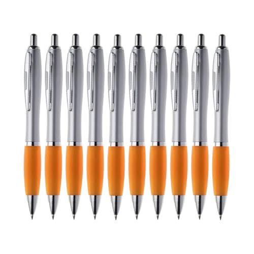 WPRO 1000x Hochwertiger Kugelschreiber David in orange| Ergonomisches Design, blauschreibend| Angenehmer Halt für müheloses Schreiben| Ideal für Büro, Schule & Zuhause von WPRO