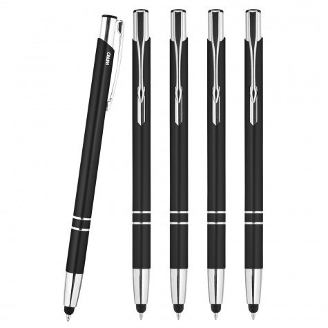 WPRO Stylosa - 5-er Set - Eingabe-Stift & Kugelschreiber 2in1 - Tablet & Smartphone dünne Touch-screen Stylus-Pen Spitze von WPRO