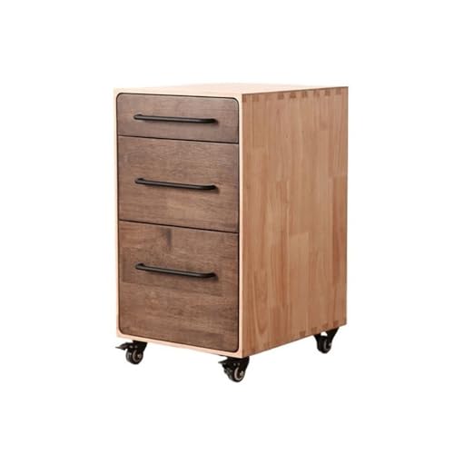 WQQYU6HKF Aktenschrank Unter dem Tisch, Aufbewahrungsschrank aus Holz, Schublade, Kommode, Aktenschrank, Entsorgungsaufbewahrungstisch, seitlicher Abnehmbarer niedriger Schrank Für Home Office(Bruin) von WQQYU6HKF