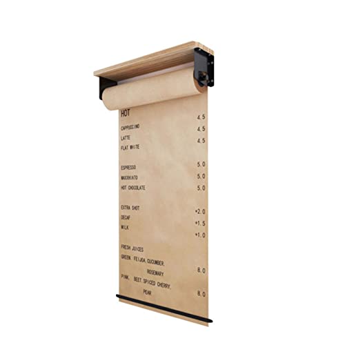 WQZzjm An der Wand montierter Kraftpapierrollenhalter/-Spender mit Holzregal und Papierrolle, für das Home-Office, 40 cm/70 cm/100 cm breit (Größe: 70 cm/27,6 Zoll breit) (100 c von WQZzjm