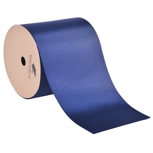 WRAPAHOLIC Ripsband, 7,6 cm, 9,1 m, marineblau, Premium-Bastelband für Geschenkverpackungen, Blumensträuße, Hochzeitseinladungen, Karten, Party-Dekoration von WRAPAHOLIC