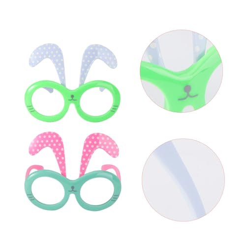 WRITWAA 2 Paar Hasenbrille Hasen-stirnband Skelettmaske Brillen Hasen-sonnenbrille Scherzen Halloweenkostüm Masken Kostüme Sonnenbrille Für Den Abschlussball Lustig Gläser Green Plastik von WRITWAA