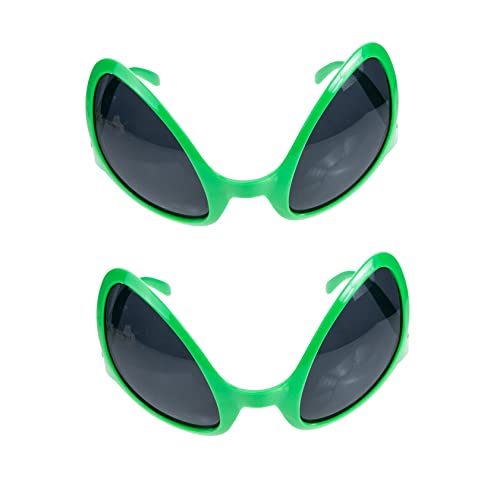 WRITWAA 2 Stück Futuristische Alien Modellierbrille Für Partys Stylische Cosplay Sonnenbrille Mit Einzigartigem Design Für Unvergessliche Feiern Und Events von WRITWAA