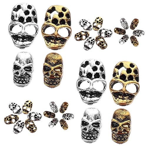 WRITWAA 40Stücke Skull Charms Metall Dekorationen Vintage Maniküre DIY Zubehör für Halloween und Karneval Designs für Nagelkunst und Heimgebrauch WRITWAA 40Stücke Skull Charms Metall Dekorationen Vintage Maniküre DIY Zubehör für Halloween und Karneval Designs für Nagelkunst und Heimgebrauch von WRITWAA