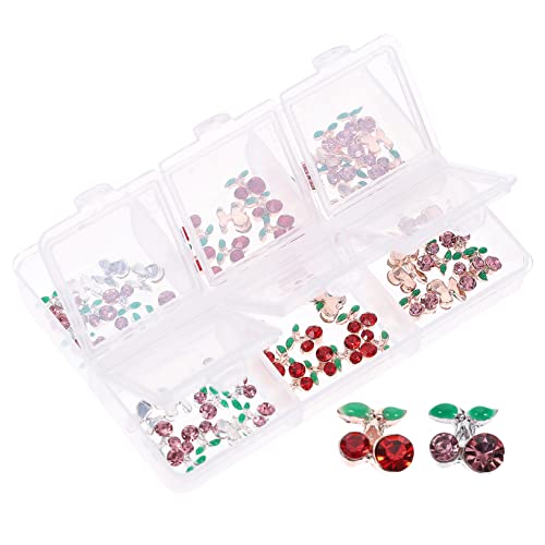 WRITWAA 60 Stück Strass-Nagelkunst-Zubehör Nagel-Charms Für Rosa Glänzende Nagelnieten Form Von Nagelnieten In Fruchtform Damen-Strasssteine Kirsch-Nagelnieten Strasssteine Für WRITWAA 60 Stück Strass-Nagelkunst-Zubehör Nagel-Charms Für Rosa Glänzende Nagelnieten Form Von Nagelnieten In Fruchtform Damen-Strasssteine Kirsch-Nagelnieten Strasssteine Für von WRITWAA