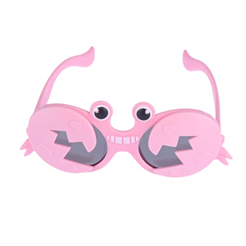 WRITWAA Cosplay-Party-Brille kindersonnenbrille kindersonnbrillen brille fasching sunglasses lustig funky schnapsgläser Krabbengläser Krabben-Party-Gläser Rosa von WRITWAA