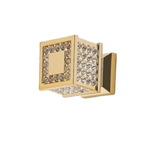 WSQHAO Schrankknöpfe 8 Stück goldglänzende, Elegante Schrankknöpfe, quadratische Gewindeverbindung, Möbelgriffe for Schränke, Kommoden, Schubladen Für Schränke von WSQHAO