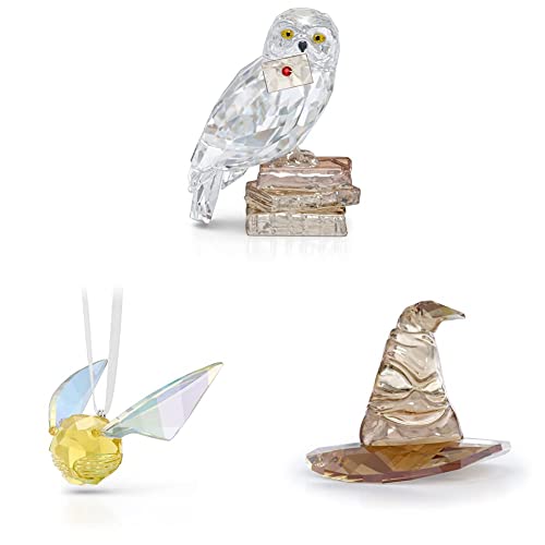 Swarovski Harry Potter Hedwig, Golden Snitch Ornament and Sorting Hat von WÜSTHOF