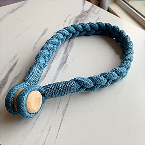 Japanischer Stil, literarisches Hanfseil, Vorhangband, einfaches, nordisches Bindeseil, magnetische Schnalle, frei perforierter Vorhang-Lanyard-Haken von WUHUQN