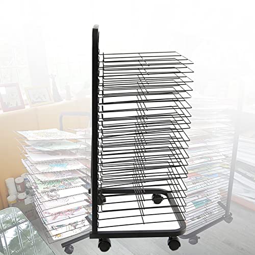 Mobile Art Storage Rack Metal Art Clothes Rack, Clothes Rack Art Studio, Educational Products Clothes Rack, Space Saving Rack with Wheels von WUHUQN