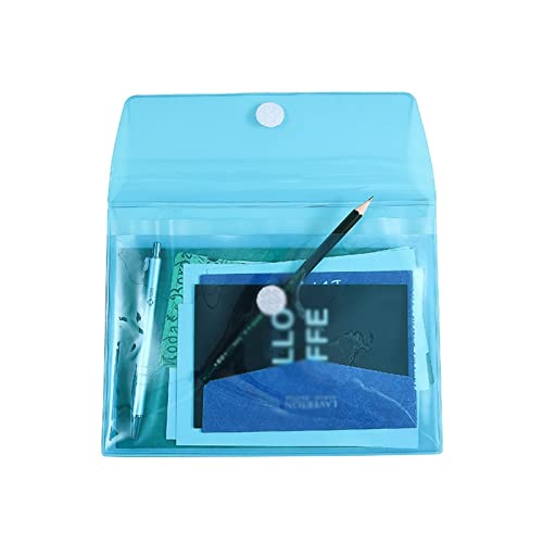 WUHUQN Aufbewahrungs-Klemmbrett, PVC, transparent, A5, für Papier, Bleistift, Dokumente, Organizer, Aufbewahrungstasche, wasserdichte Tasche, Trainer-Klemmbrett, 2 Stück von WUHUQN