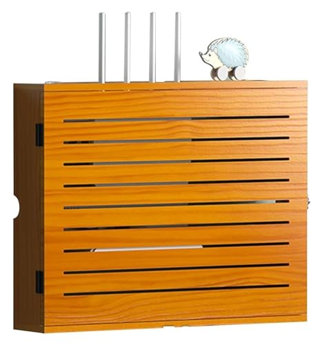 WUHUQN Router Regal Wandhalterung WiFi Router Aufbewahrungsbox Wandmontage Router Rack Halterung Fensterblenden Schweberegal für WiFi Lagerung Kabel Organizer Box Steckdosenleiste Schutz von WUHUQN