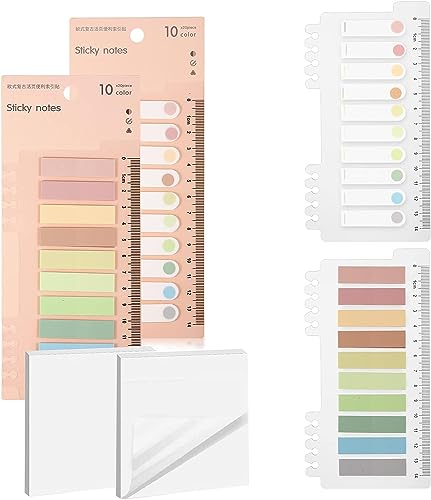 Morandi Sticky Notes Index Sticky,Index Tabs,Notes Tabs,Book Tabs,Annotating Tabs Transparent,for School, Office, Home, Pack of 500 von WUIOWPPIC