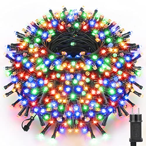 WUJUN 30m 300 LED Weihnachten Halloween Lichterketten, End-to-End Stecker Speicherfunktion Outdoor Indoor Lichterkette Weihnachtsbaum, Garten, Party, Hochzeit (Mehrfarbig) von WUJUN