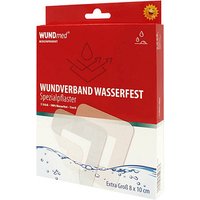 WUNDmed® Pflaster Wasserfest weiß 8,0 x 10,0 cm, 5 St. von WUNDmed®