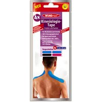 WUNDmed® Tape Kinesiologie Tape Schulter und Nacken 04-047 blau 5,0 x 20,0 cm, 4 St. von WUNDmed®