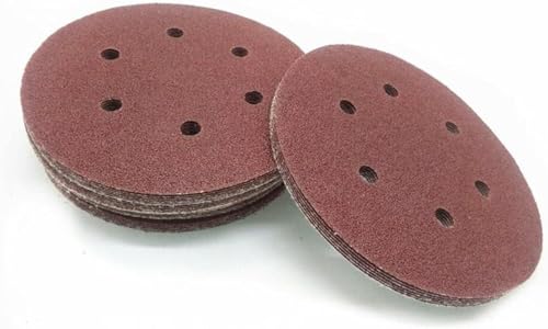 Schleiferpads Schleifpolster, Sandpapier, 100 Stcs 6 Zoll 150 mm rund sechs Lochscheiben Sandblätter Grit 40-2000 Haken und Schleifenscheibenscheibenpolierblätter (1500 Körnung)(240 Grit) von WUPNGS