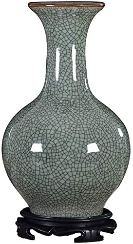 Vase aus Keramik Antike Keramik, offizieller Brennofen, geknackte Glasur, Blumenarrangement, Vase, Heimdekoration, eisgeknackte Ornamente, Dekoration, Hydrokultur von WUPNGS