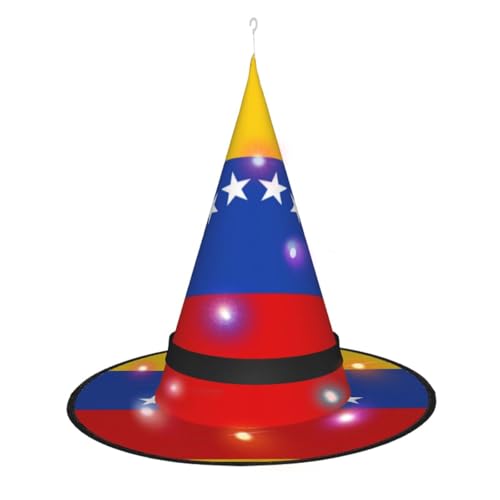 WURTON Flagge von Venezuela, vielseitiger Hexenhut, für alle Anlässe, Halloween, Partys, Kostüme, Weihnachtsfeiern von WURTON