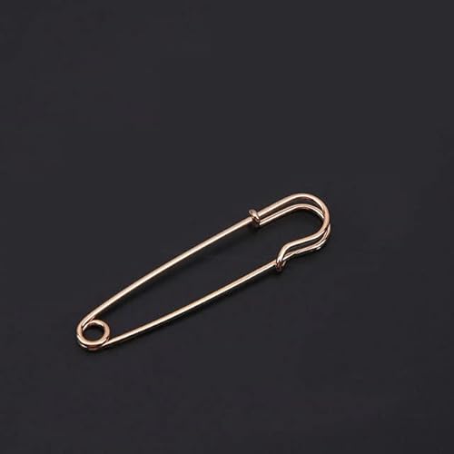 WUSHADEHANS Große Sicherheitsnadeln, 20 Stück 60/70/75/89/100 mm große schwere Stecknadeln, Starke Deckenstecknadeln for DIY-Broschen, Basteln, Schmuck, Teppichstecknadeln(Gold,100mm) von WUSHADEHANS