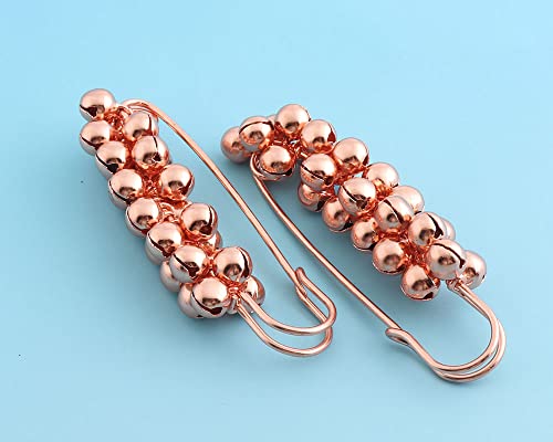 WUSHADEHANS Große Sicherheitsnadeln, 5 Stück 70 mm Roségoldfarbene Nadeln, Wäschenadeln, Kiltnadeln, Jumb-Broschennadeln, Metallnadeln for Kleidungsstücke, Schalnadeln, DIY-Nähnadeln von WUSHADEHANS