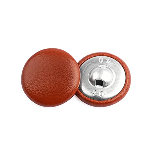 WUUKEPSG 11-32 Mm Lederknöpfe, Diy-Nähzubehör Für Windjacken, Mantelknöpfe, Sofaknöpfe, 20 Stück/Caramel/11.5Mm von WUUKEPSG