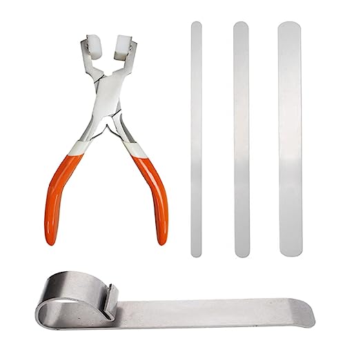 1 Set Biegezange Schmuckherstellung Werkzeug Metall Biegestange Nylon Spitze Zange mit Aluminiumstange zum Formen Metall Multifunktionswerkzeug Set von WUURAA