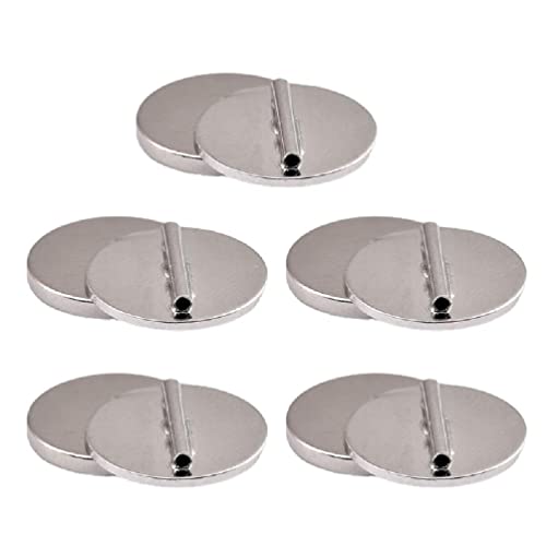 5 x multifunktionale magnetische Brosche Pin Konverter Namensschild Magnet Verschluss Verschluss Magnetische Metall Pin Brosche Konverter Brosche Konverter Magnet von WUURAA