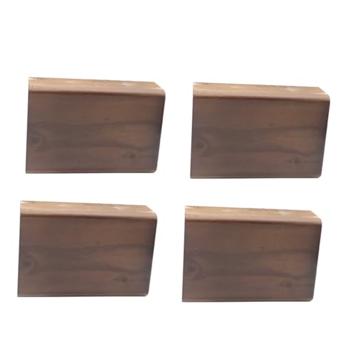 WWERTYY Möbelbeine aus Holz, 4er-Set, 10 cm, Sofafüße aus Holz, Erhöhungen für Couch, Kommode, Tisch, Ersatz, L-förmige Beine für Möbel von WWERTYY