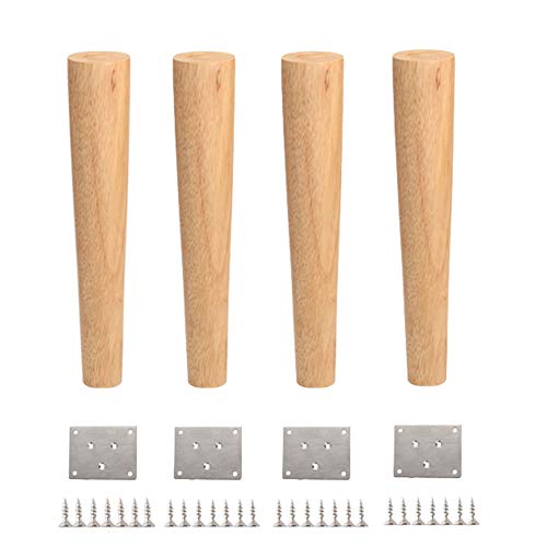 WWERTYY Möbelbeine aus Massivholz, 4er-Set, 30–90 cm hoch, gerade, für Sofa, Tisch, Stuhl, Schreibtisch, DIY-Zubehör von WWERTYY