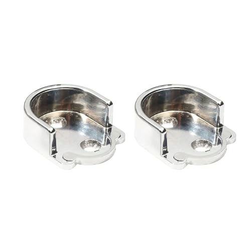 WWHJR Set mit 2 Schrankstangenhalterungen, Möbelbeschläge, Schrankstangenend-Basisstangenhalter für Kleidung, Kleiderschrank, Flansch, Kleiderschrankflansch WWHJR Set mit 2 Schrankstangenhalterungen, Möbelbeschläge, Schrankstangenend-Basisstangenhalter für Kleidung, Kleiderschrank, Flansch, Kleiderschrankflansch von WWHJR