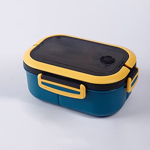 WWWASASA Lunchbox mit 2 Ebenen, Netzstoff, für Studenten, Büroangestellte, versiegelte Bento-Box, Outdoor, Picknick, Obst, Lebensmittelbehälter, Gürtel von WWWASASA