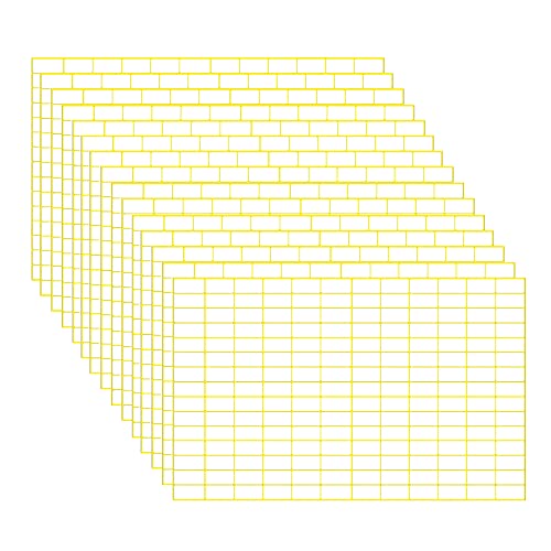 WYAN 2700 Stück Kleine Klebeetiketten und abnehmbare weiße Selbstklebend Klebeetiketten für Flaschen, Aktenordner, Glasboxen, Schule, Büro,Küche(9 * 13mm) von WYAN