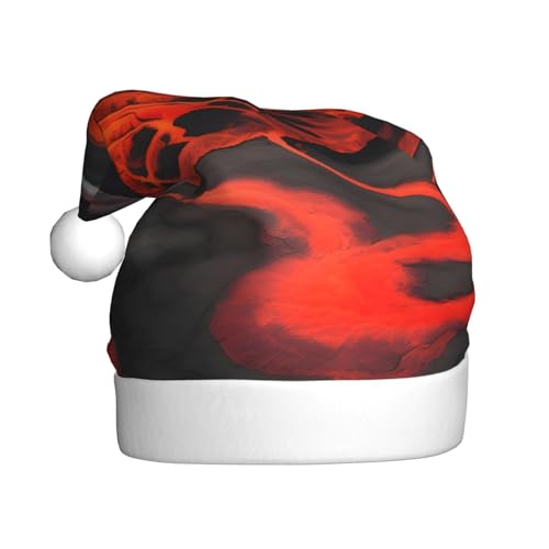 WYCZHY Kilauea Vulkane Weihnachtsmütze, Weihnachtsmannmütze, Urlaub für Erwachsene, Männer, Frauen, Weihnachtsmütze für Neujahr, festliche Party WYCZHY Kilauea Vulkane Weihnachtsmütze, Weihnachtsmannmütze, Urlaub für Erwachsene, Männer, Frauen, Weihnachtsmütze für Neujahr, festliche Party von WYCZHY