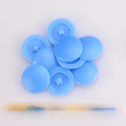 100 Stück/Beutel Muttern Schrauben Abdeckungen Außenschutzkappen Praktische selbstschneidende Schrauben Dekorabdeckung Möbelbeschläge-blau von WYLZBA