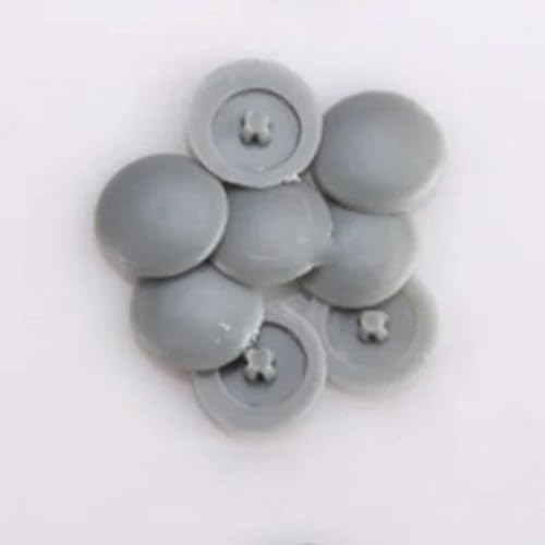 100 Stück/Beutel Muttern Schrauben Abdeckungen Außenschutzkappen Praktische selbstschneidende Schrauben Dekorabdeckung Möbelbeschläge-grau von WYLZBA