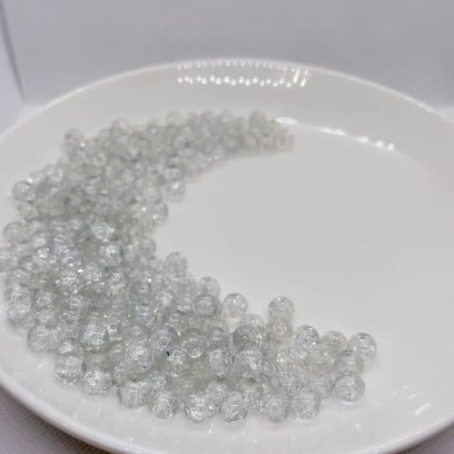 8 mm Glasperlen, schöne mehrfarbige Perlen, handgefertigt, für DIY-Armband, Halskette, Armband, Schmuck, handgefertigte Perlen, Zubehör, 3–4–8 mm (50 Stück) von WYLZBA