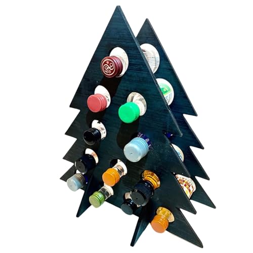 WYLZLKX Adventskalender Weinregal Praktischer Holz Adventskalender Weinständer Rack für Home Entertaining Use.Black.Approx.25.4x22.86cm/10x9inch von WYLZLKX