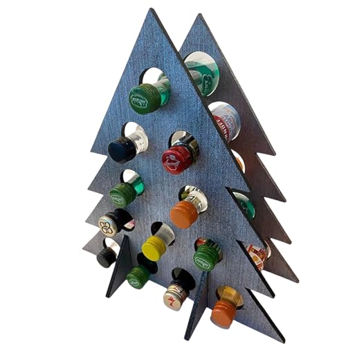 WYLZLKX Adventskalender Weinregal Praktischer Holz Adventskalender Weinständer Rack für Home Entertaining Use.Blau.Approx.25.4x22.86cm/10x9inch von WYLZLKX