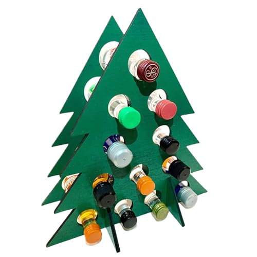 WYLZLKX Adventskalender Weinregal Praktischer Holz Adventskalender Weinständer Rack für Home Entertaining Use.Green.Approx.25.4x22.86cm/10x9inch von WYLZLKX