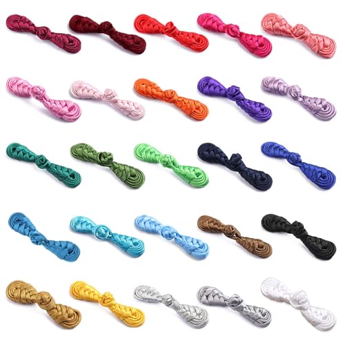 WYLZLKX Chinesische Cheongsam-Knöpfe, 10 Paar, solide handgefertigte Knoten für Frosch, Knöpfe für Jacken, Korsetts, Handtaschen, Dekoration, dunkler Lavendel WYLZLKX Chinesische Cheongsam-Knöpfe, 10 Paar, solide handgefertigte Knoten für Frosch, Knöpfe für Jacken, Korsetts, Handtaschen, Dekoration, dunkler Lavendel von WYLZLKX