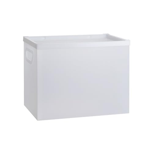 WYLZLKX Kunststoff Dokumentendatei Organizer Aktenaufbewahrungsbox mit Griff, Faltbare Dateiordnerbox Aktenaufbewahrung und Aktenbox Frosted Translucent.Small von WYLZLKX