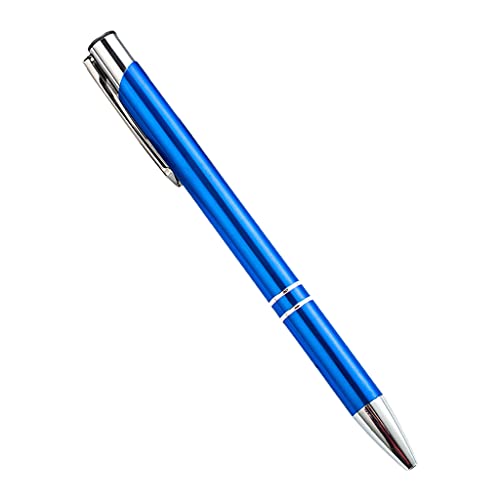 WYLZLKX Metall-Stift, einziehbarer Metall-Kugelschreiber, 1,0 mm Spitze, Business-Geschenk für Büro, Damen, Herren, Marineblau von WYLZLKX