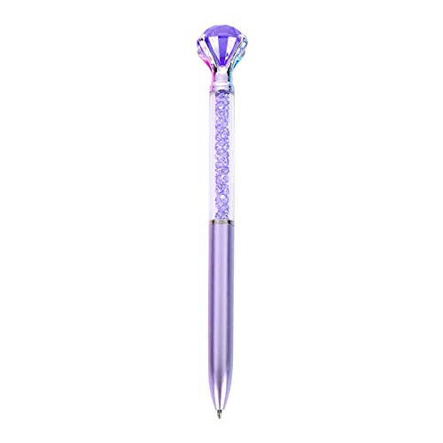 WYLZLKX for Creative Kunststoff-Kugelschreiber für Büro, Kristall, Diamant, öliger Stift, Geschenk für Allzweck-Schreibwaren, 1 Violett von WYLZLKX