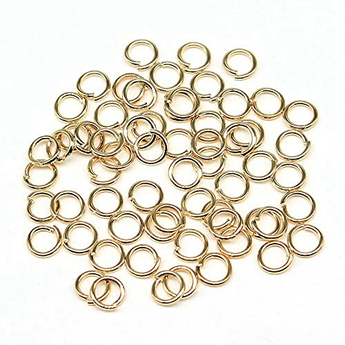 400 Stücke 0.5x3mm KC Goldfarbe Sprungring Bestandteile von Schmuckzubehör Anhänger aus Metall Bastelmaterialien von WYSIWYG