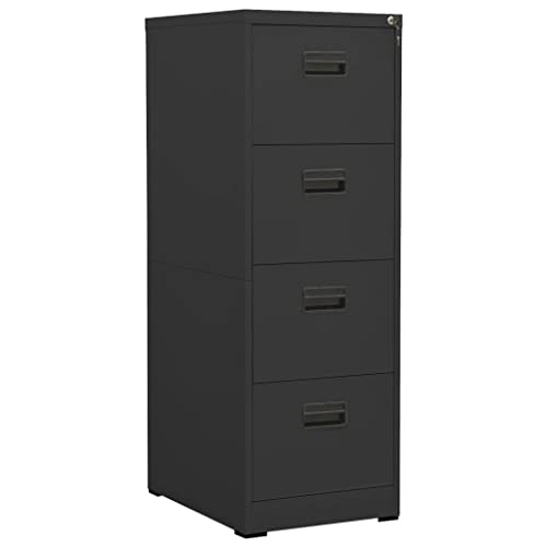 WYYDHGBF Aktenschrank Aktenschrank Anthrazit 46x62x133 cm Stahlmöbel von WYYDHGBF