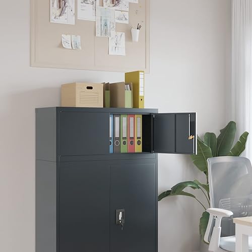 WYYDHGBF Aktenschrank Aktenschrank Anthrazit 90x40x40 cm Stahlmöbel von WYYDHGBF