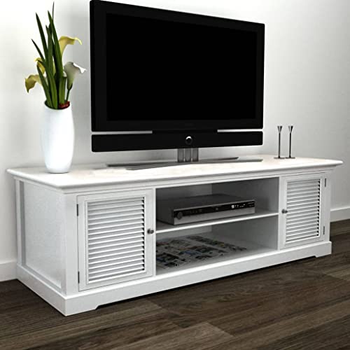 WYYDHGBF Entertainment-Center & TV-Ständer-TV-Ständer Weiß Holz-Möbel von WYYDHGBF