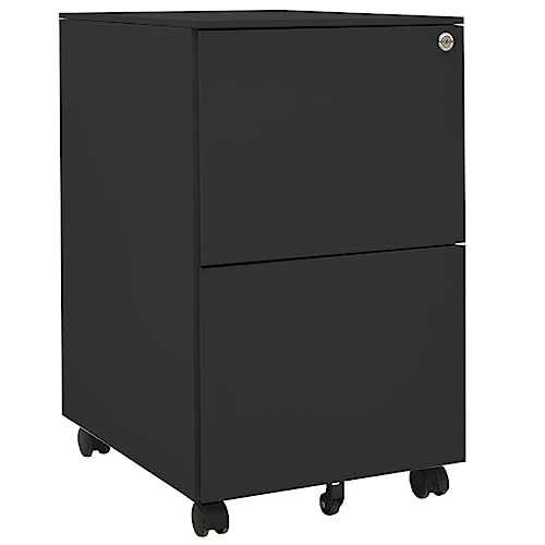 WYYDHGBF Schränke & Aufbewahrung-Rollschrank Aktenschrank Anthrazit 39x45x67 cm Stahl-Möbel von WYYDHGBF